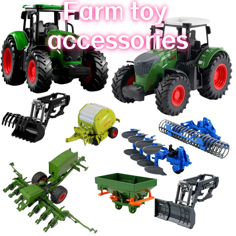 Kids Outdoor Play - Trator de Fazenda Inercial 1:24 com