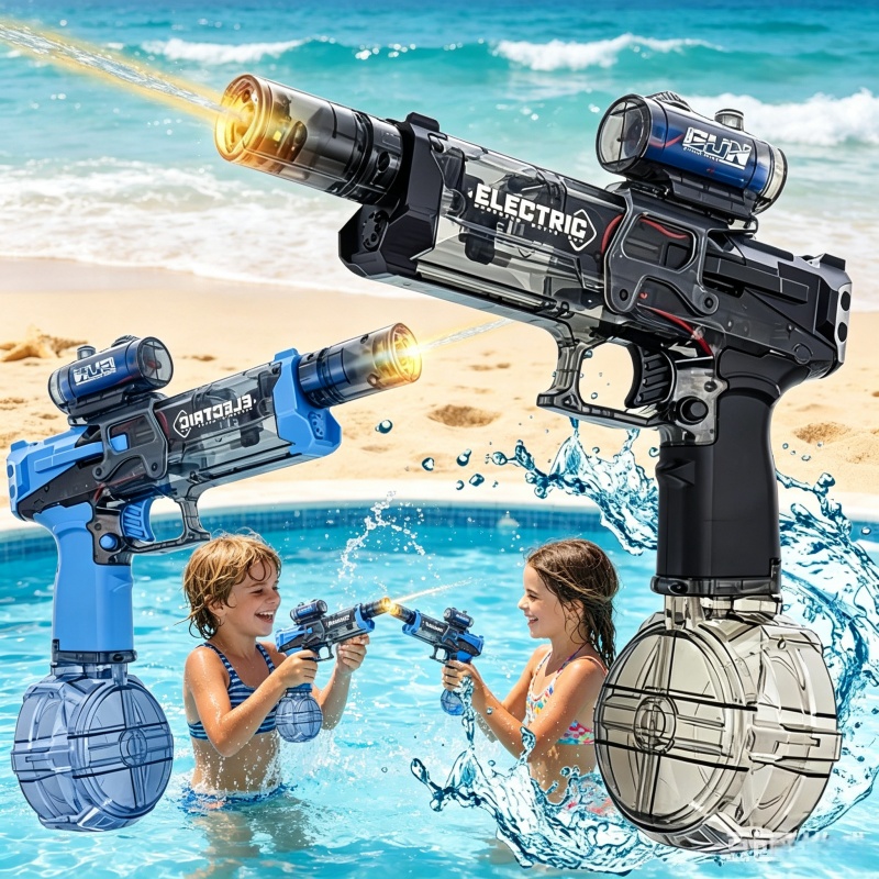 Kids Outdoor Lights - Pistolas de Água Elétricas com Fogo