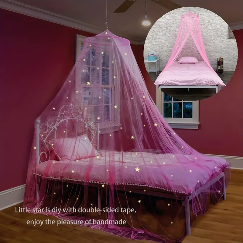 Kids Outdoor Grill - Girls 'Glowing Stars Bed Canopy, Pink