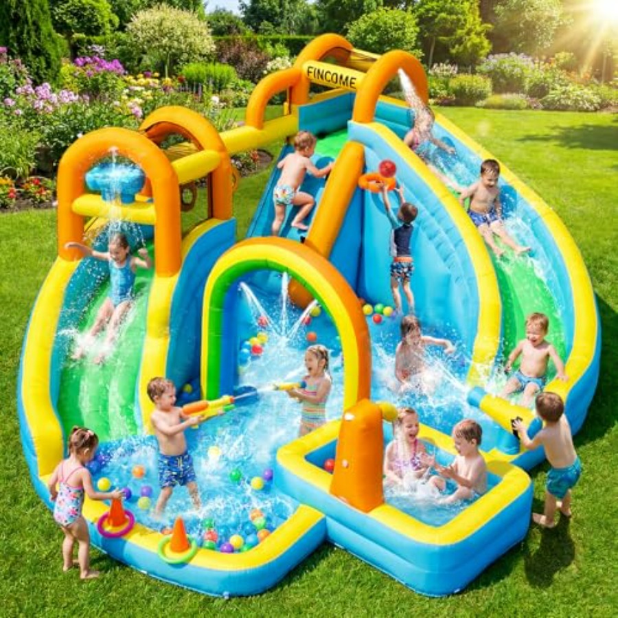 Kids Outdoor Ball - Escorregador inflável de água para crianças