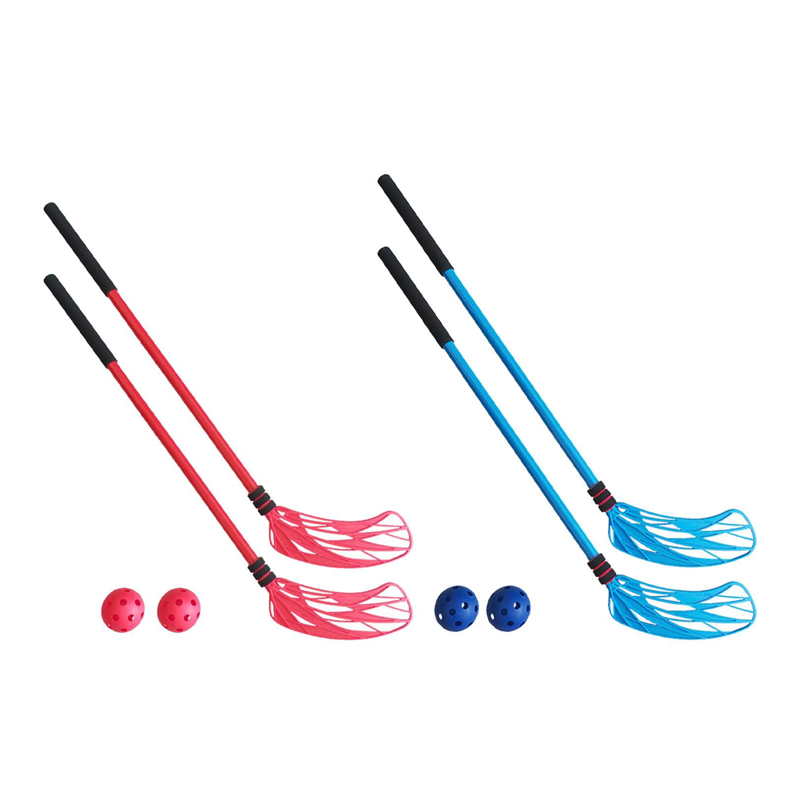 Kids Outdoor Hockey Set - Conjunto de 2 Bastões de Hóquei