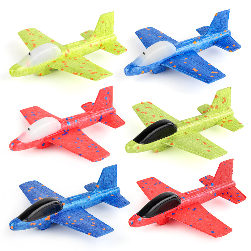 Kids Outdoor Lights - Crianças ejeção espuma aeronaves brinquedos estilingue