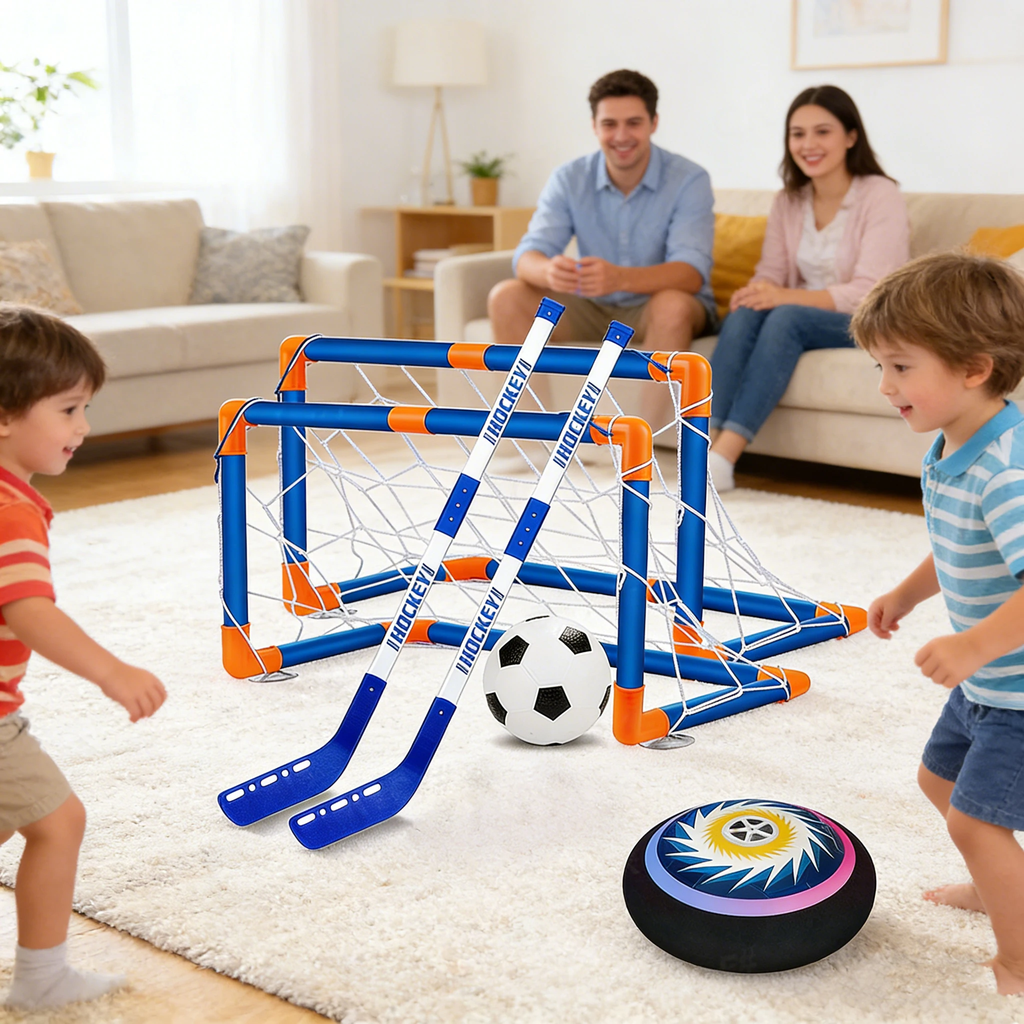 Kids Outdoor Hockey Set - Conjunto de Air Hockey para Crianças,