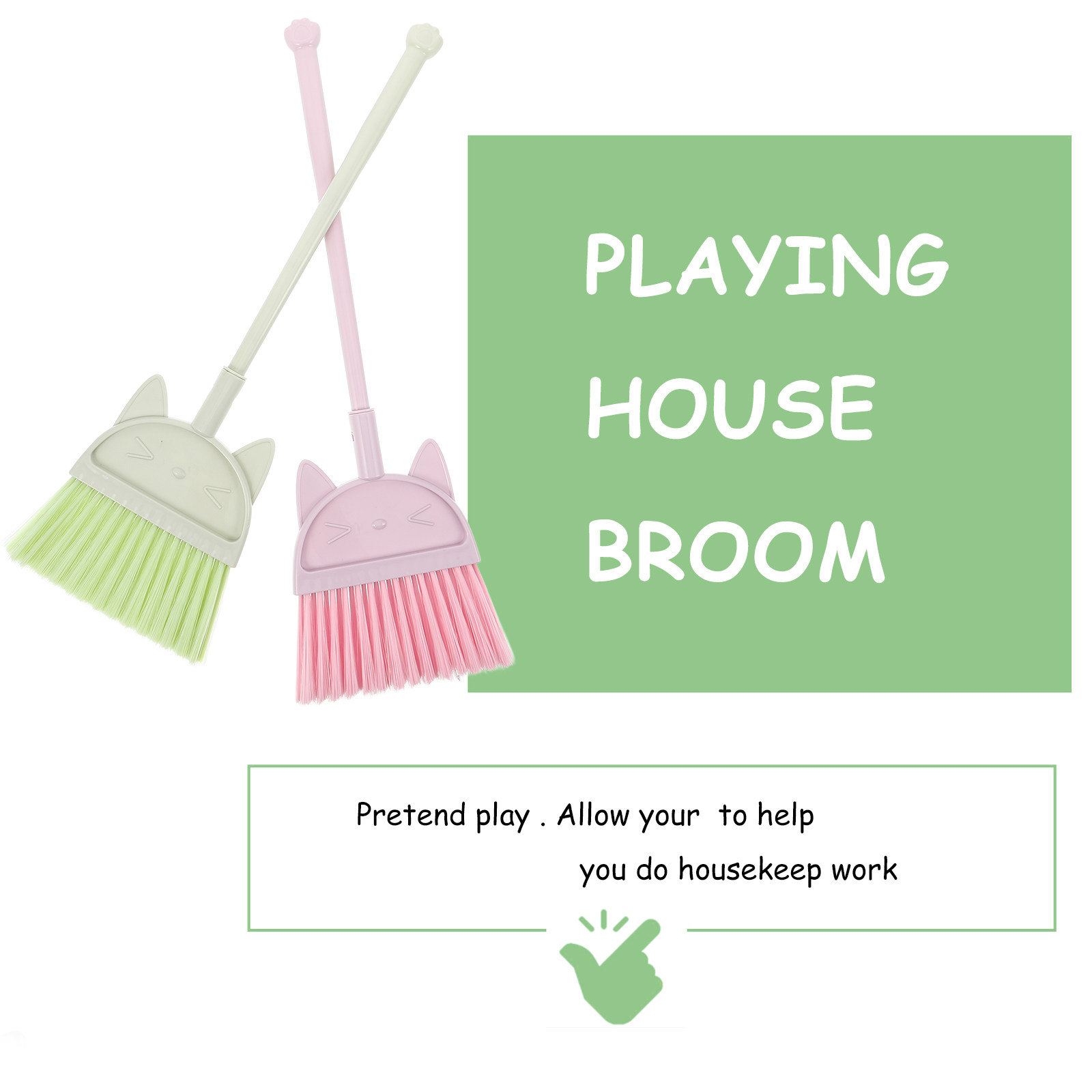 Conjunto de 3 Vassouras Infant - Kids Outdoor Broom avaliação e preço