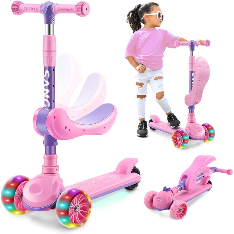 Scooter infantil 2 em 1 com ro - Kids Outdoor Lights avaliação e preço