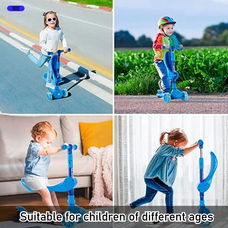 Scooter infantil 2 em 1 com ro - Kids Outdoor Lights avaliação e preço