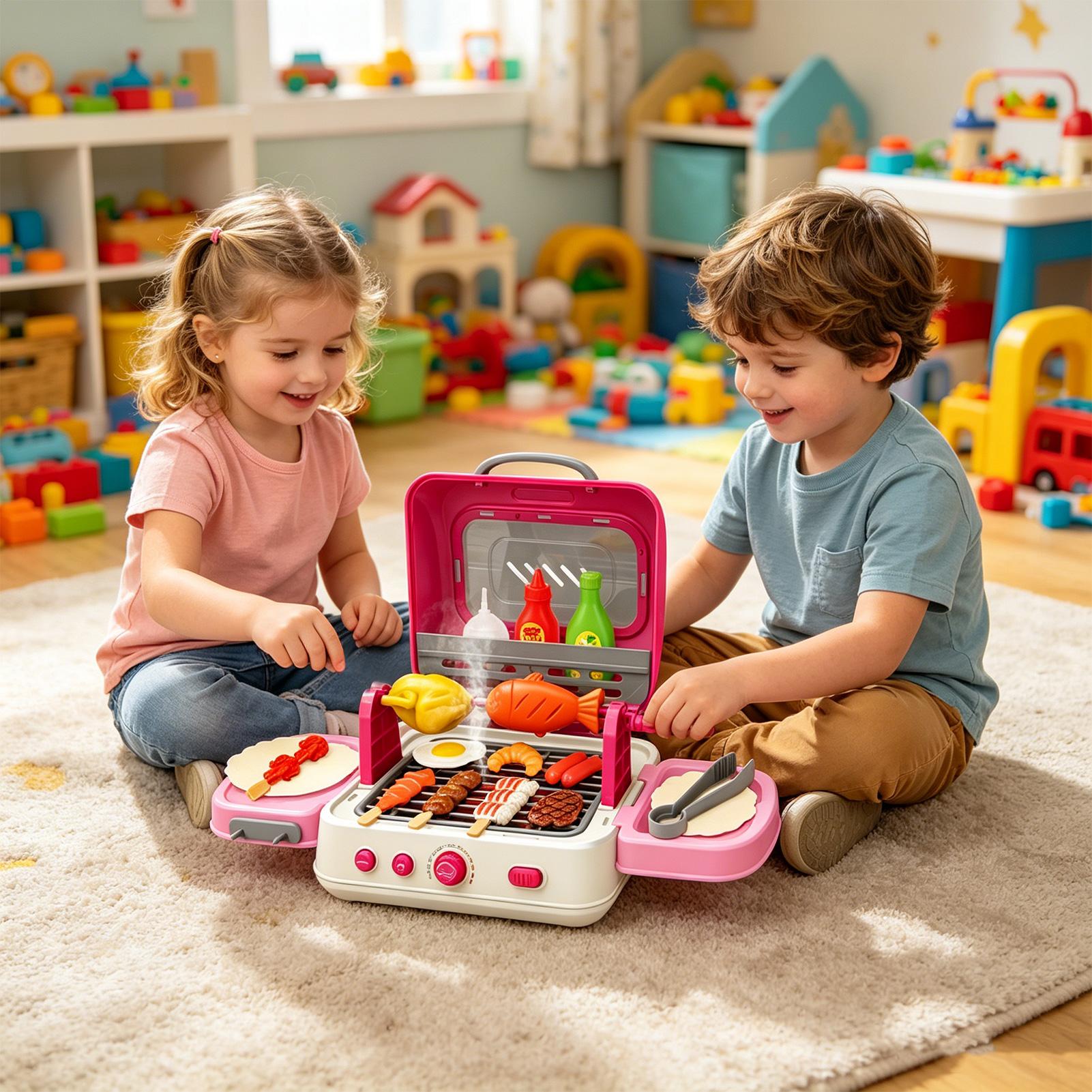 Conjunto de churrasqueira inte - Kids Outdoor Grill avaliação e preço