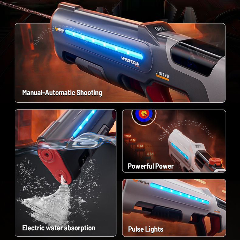 Nova Pistola de Água Elétrica  - Kids Outdoor Lights avaliação e preço