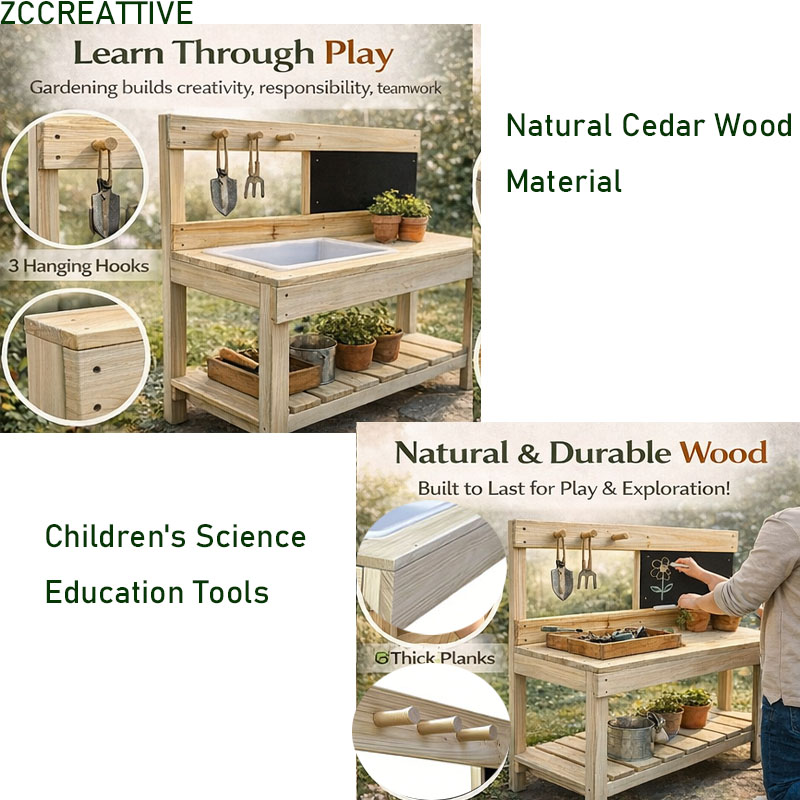 Bancada de Jardinagem Infantil - Kids Outdoor Mud Kitchen avaliação e preço