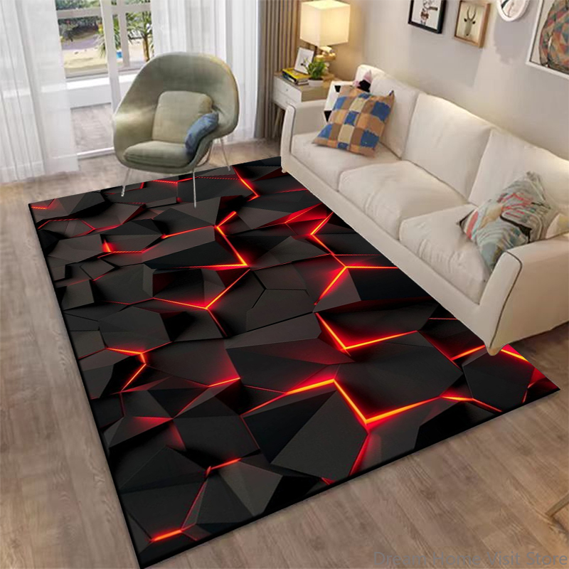 Tapete Geométrico Abstrato 3D  - Kids Outdoor Play Area avaliação e preço