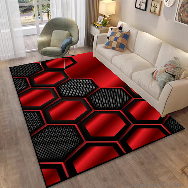 Tapete Geométrico Abstrato 3D  - Kids Outdoor Play Area avaliação e preço